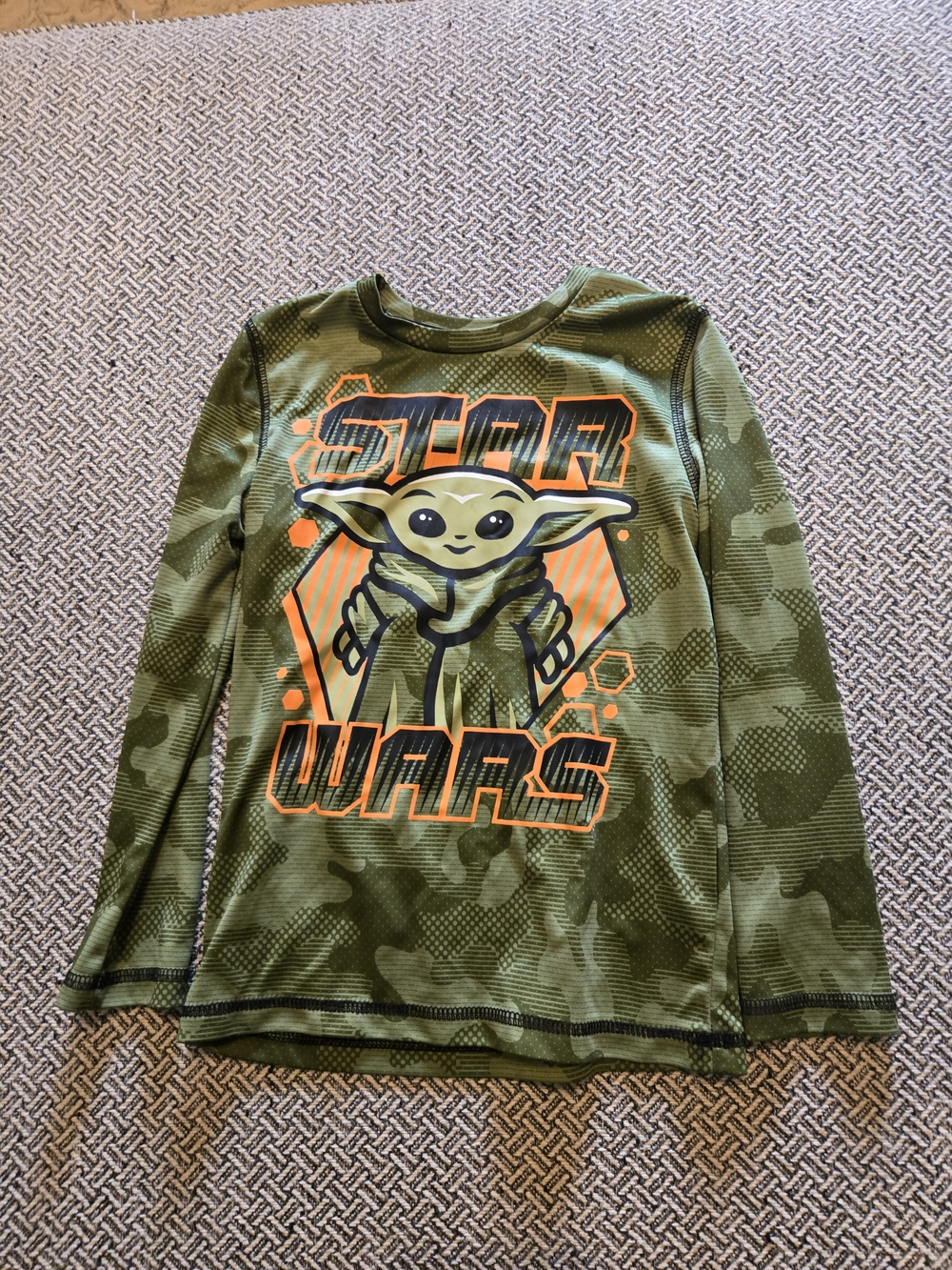jumping beans Green Camouflage Grogu Star Wars Long-Sleeve Tee